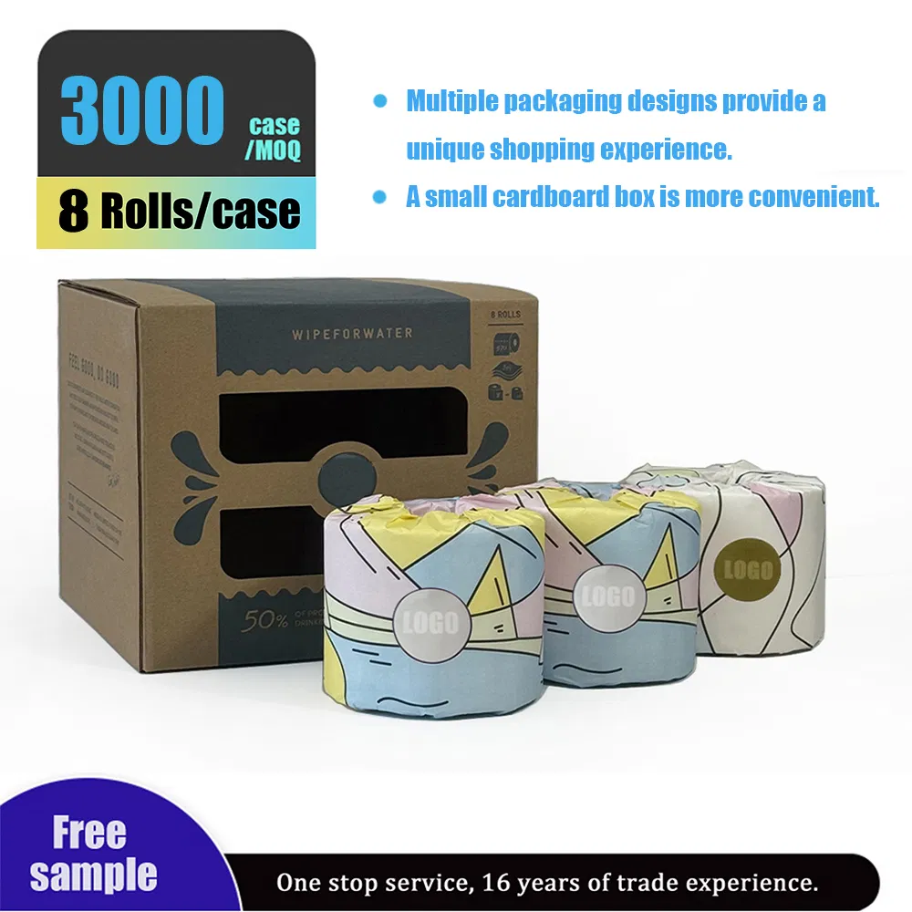 Eco-Friendly 400 Sheets 16 GSM Bamboo Soft Healthy Toilet Tissue Paper for Bathroom/Hotel/Homeeco Friendly