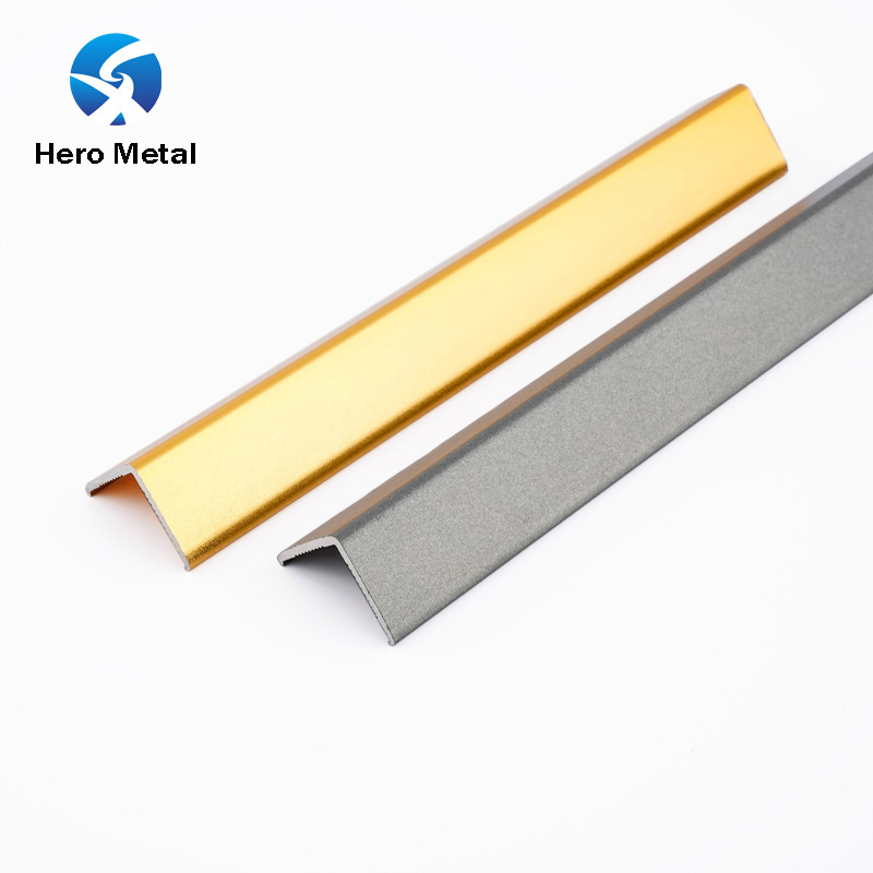 New Design Customized 1mm 2.8m Floor Decorative 30mm Home Base Hero Metal for Backsplash Porcelain L Shape Strip Tile Edge Trim