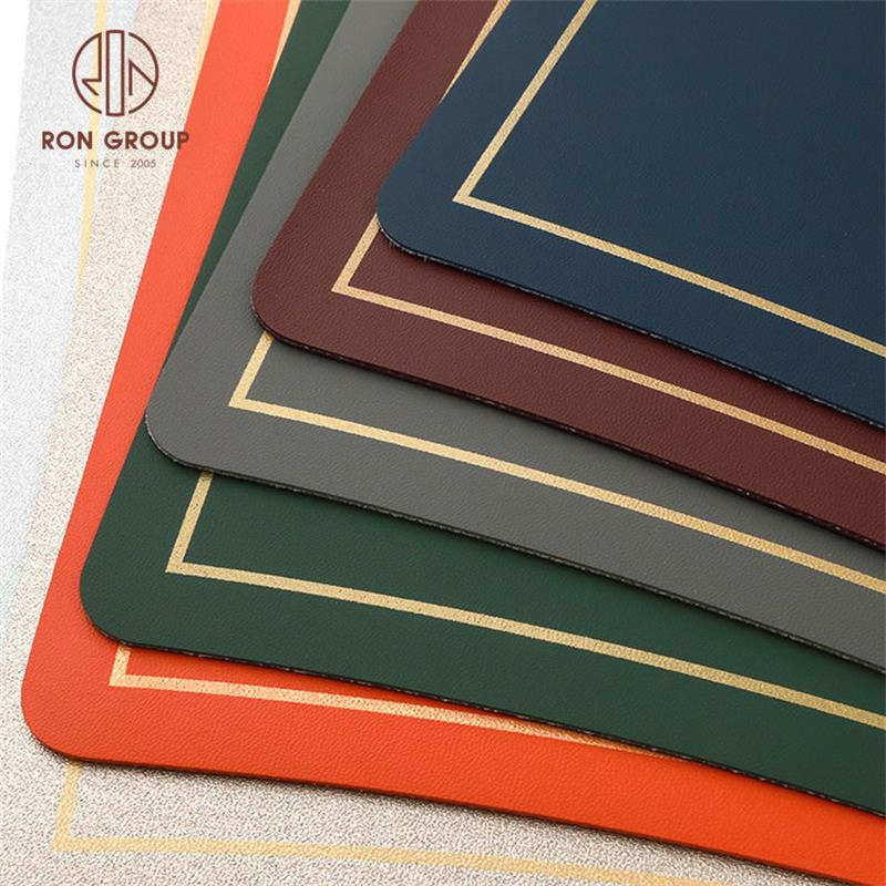 PU Leather Setting Luxury Waterproof Dining Table Mats