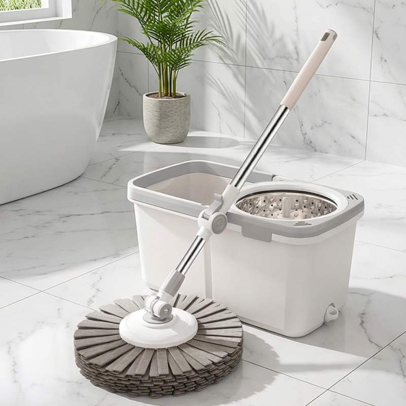 Efficient Cleaning Flat Mop with Sturdy Stainless Steel Features