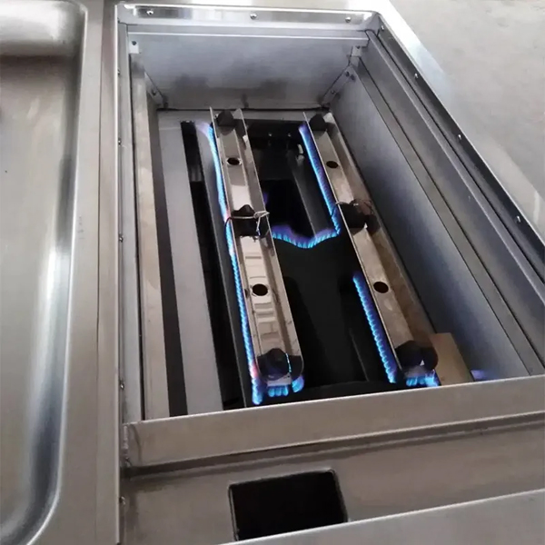 Um-St-4G Stainless Steel Kitchen Equipment Appliance Griddle & Oven & Cabinet 4 Gas Burner Range Stove Commercial 4 Burner Gas Stove