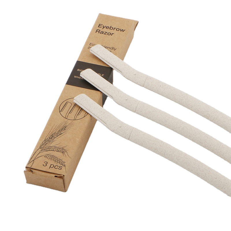 Eco Biodegradable Eyebrow Razor Trimmer Facial Hair Removal Women Derma Blade