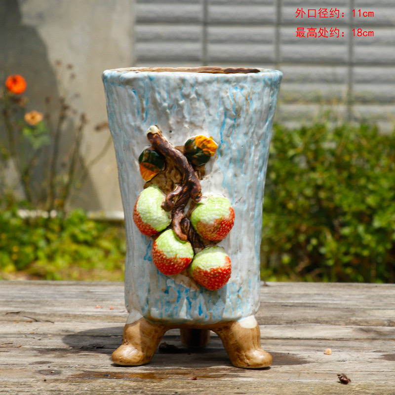 Горшок цветочный ручной работы садовый