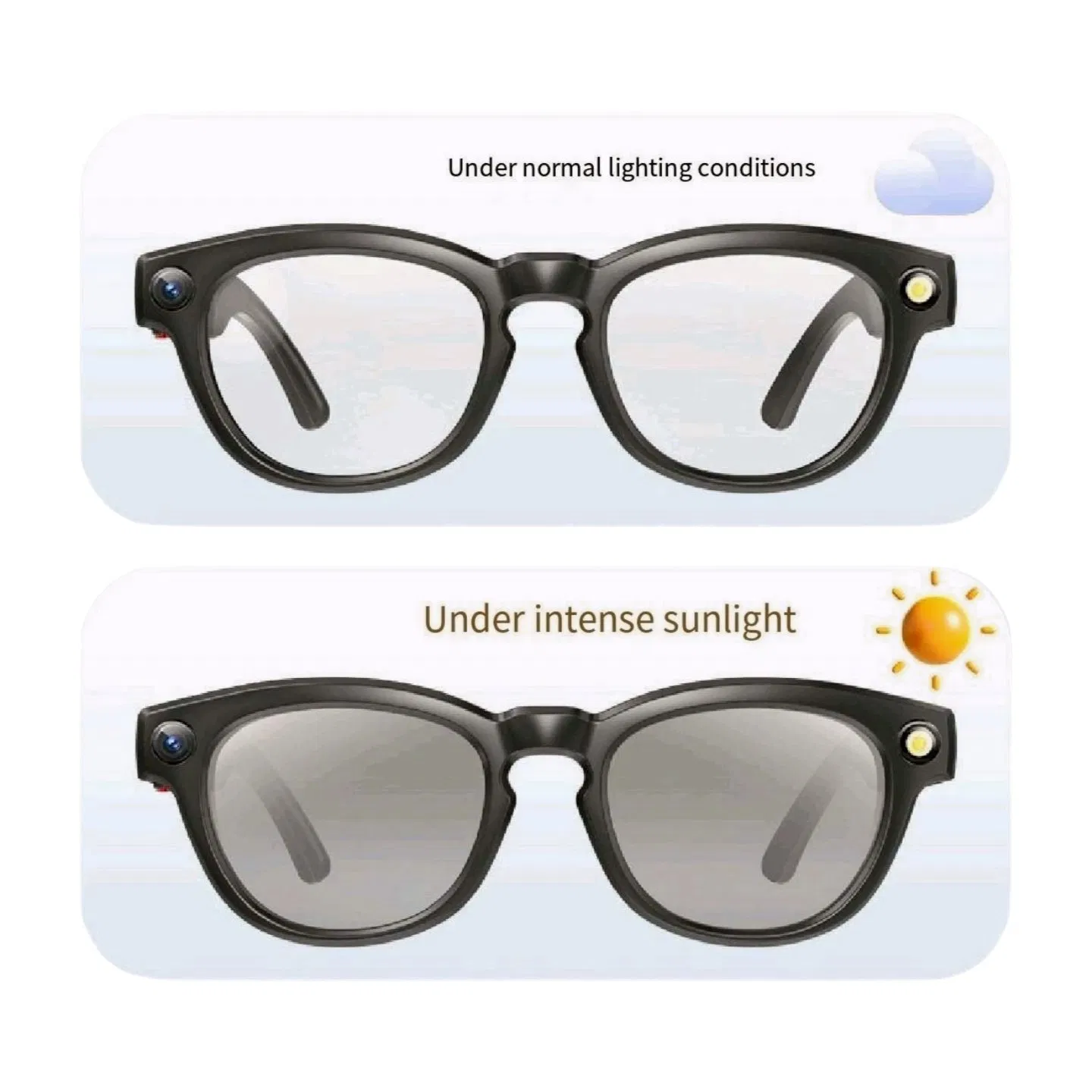 HD Video Wireless 4K Camera Sunglasses Recordable Smart Ar Glasses Ai Android