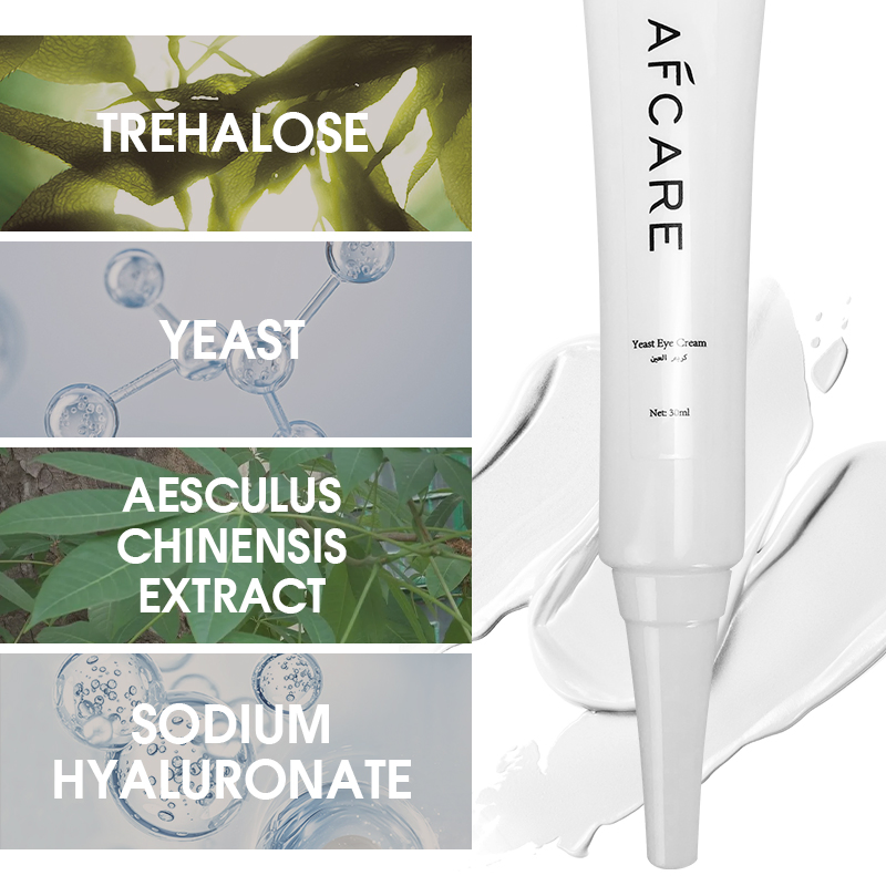 Yeast Repairing Eye Cream Lifting Firming Moisturizing OEM Dark Circles Anti-Wrinkle Elasticity