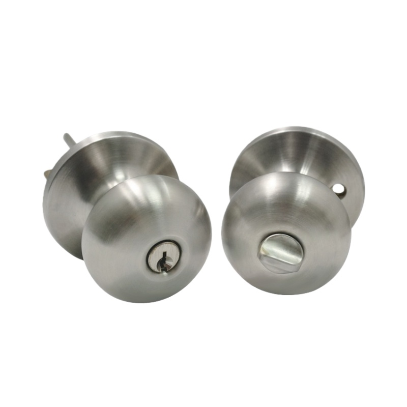 6082 Sn Knob Door Lock Beautiful and Good Quality Door Lock Interior Door Handle Lock Stainless Steel Cylindrical Tubular Lever Door Handle