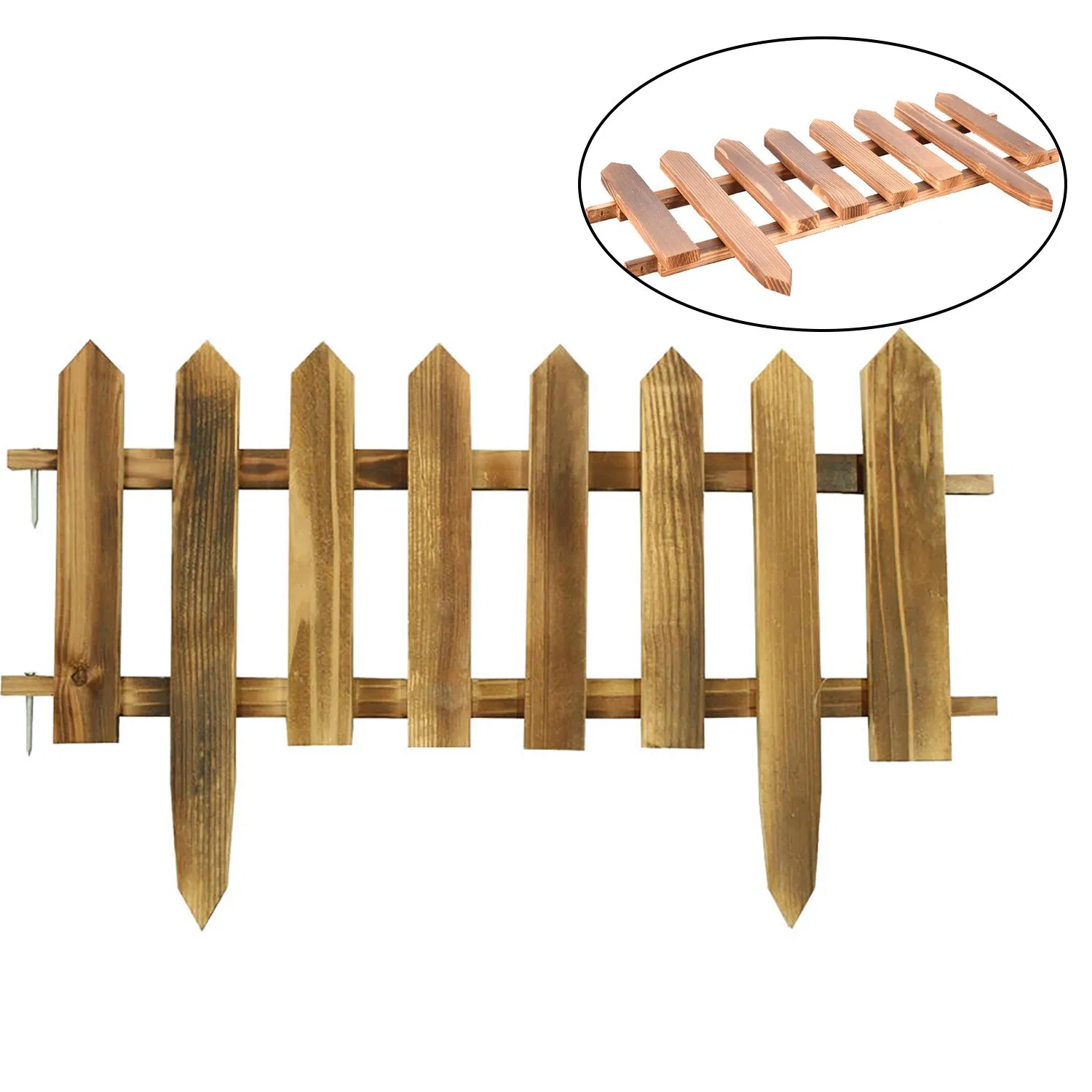 Yard Decorative Durable Outdoor Wooden Fence Panel for Garden