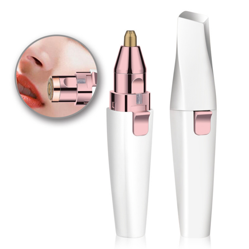 Hadiyah Beauty 2 in 1 Electric Eyebrow Trimmer Mini Face Body Hair Remover