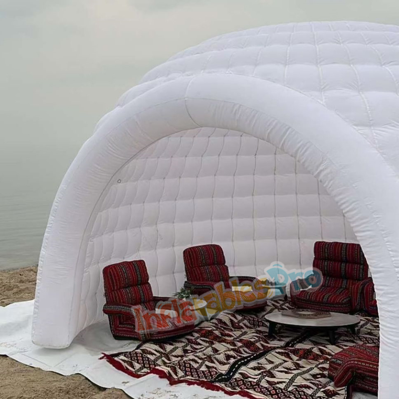 All White Inflatable Umbrella Tent