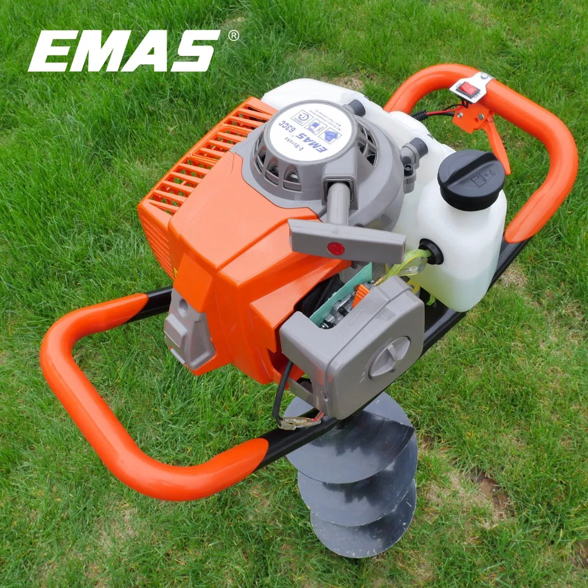 63cc 2 Stroke Earth Auger Ice Auger Post Hole Auger Ground Earth Drill