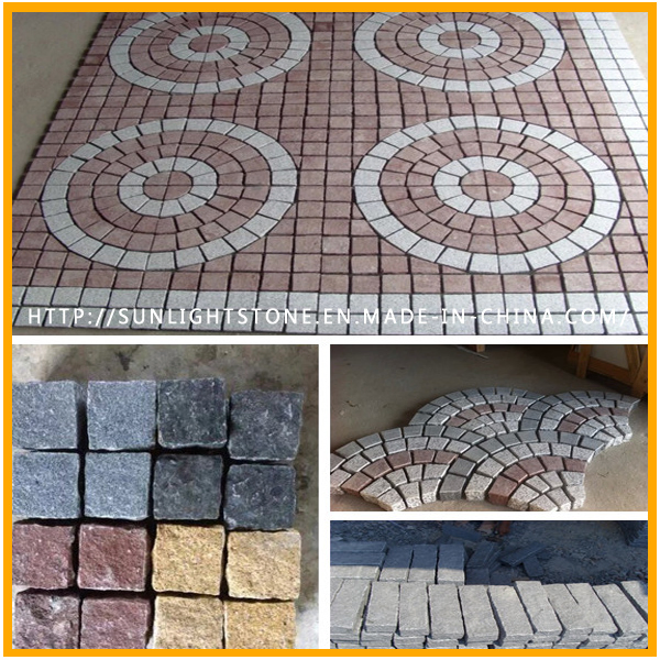 Cheap Price G603 Sesame White Flamed Granite Paving Stone for Landscape