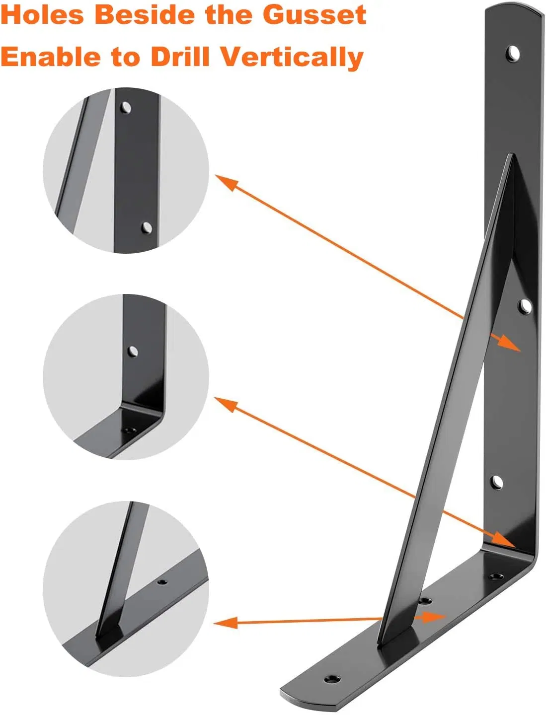 Professional Custom Heavy Duty Shelf Brackets