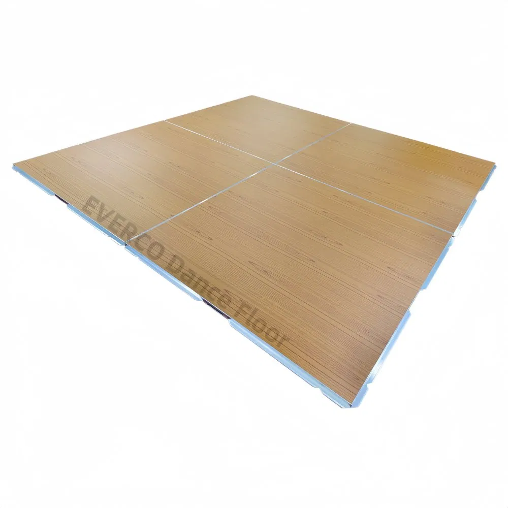 OEM/ODM Service Waterproof Custom Portable Dance Floor with Wood Grain Finish for Wedding Rental Company