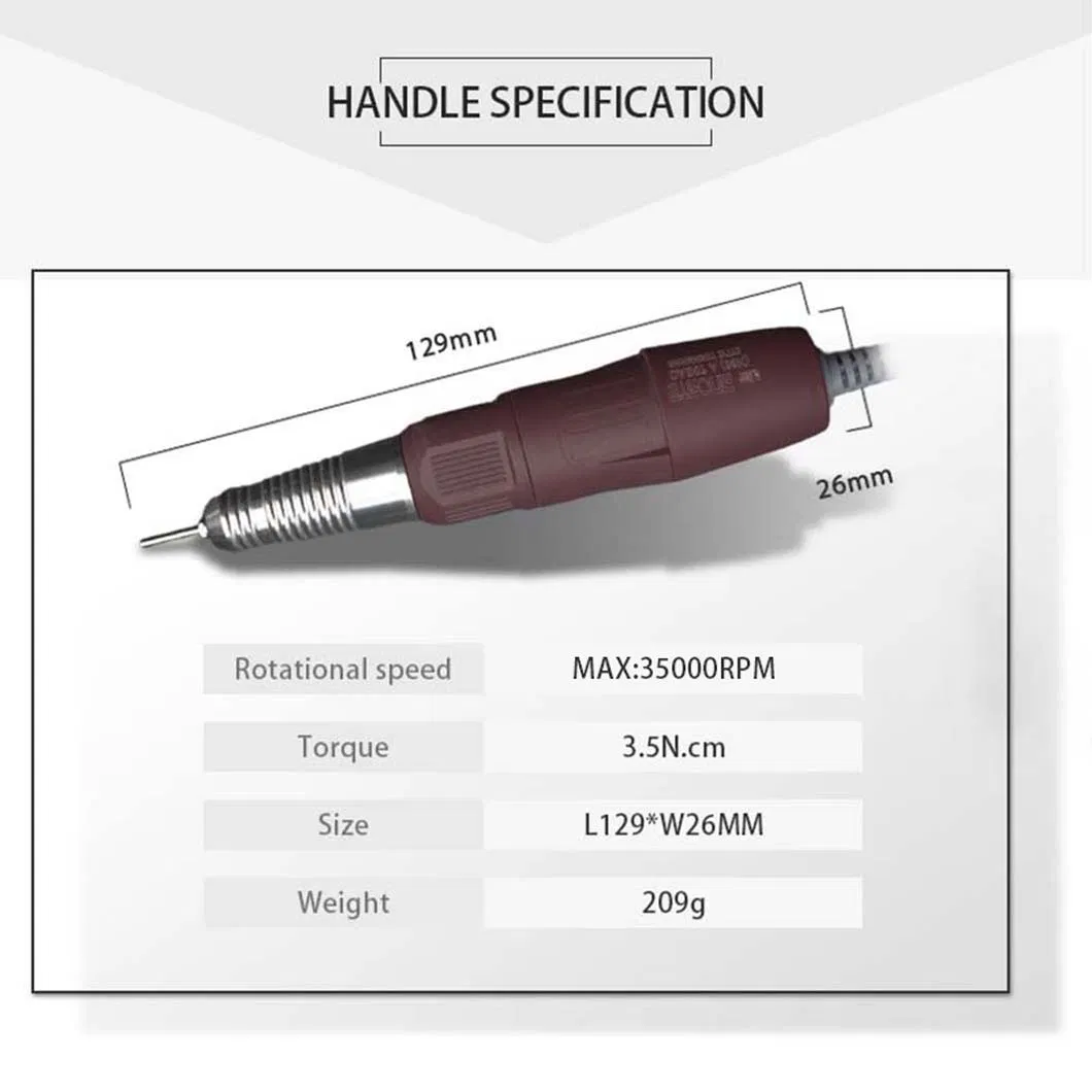 Professional Portable 35000rpm Strong 207+120 Dental Micro Motor Polishing Machine Nail Drill