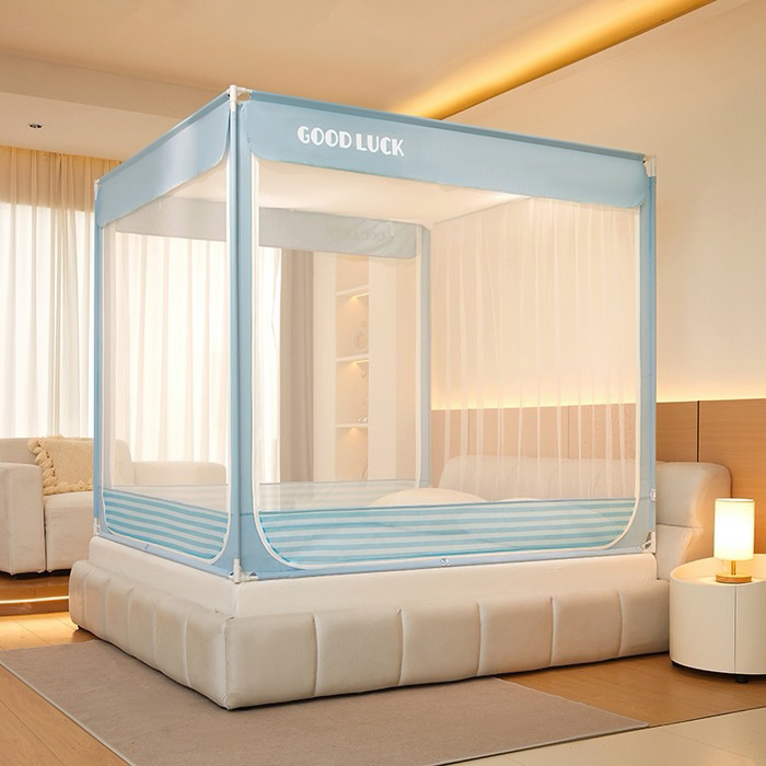 2025 New Style Dense Netting Integrated Anti - Sinking and Light - Blocking Top Mosquito Net That Allows You to Stay Inside Comfortably
