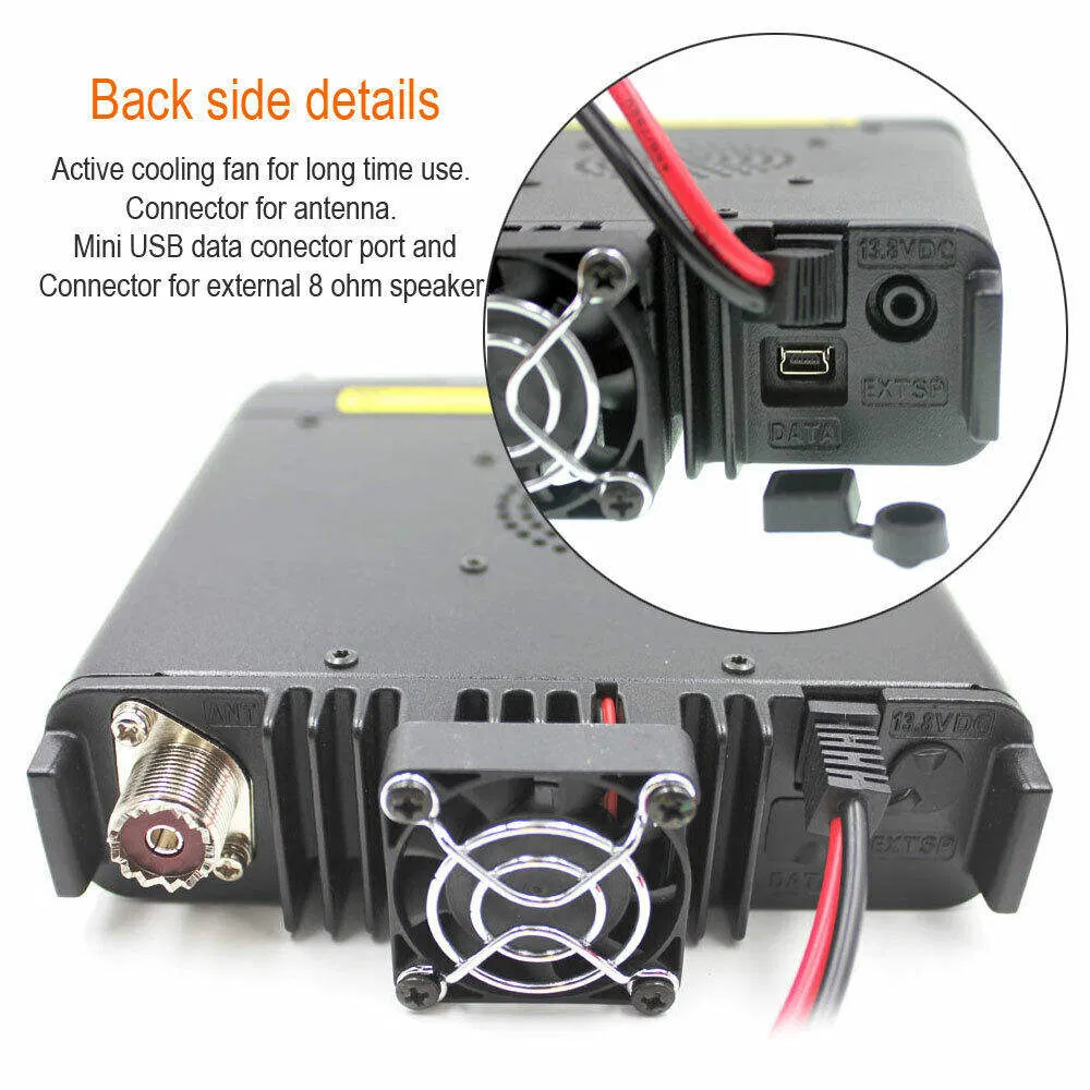 Tyt Th-9800 Long Range 50W Walkie Talkie Quad Band Cross-Band 50W Mobile Transceiver Vehicle Radio Amateur Base Station