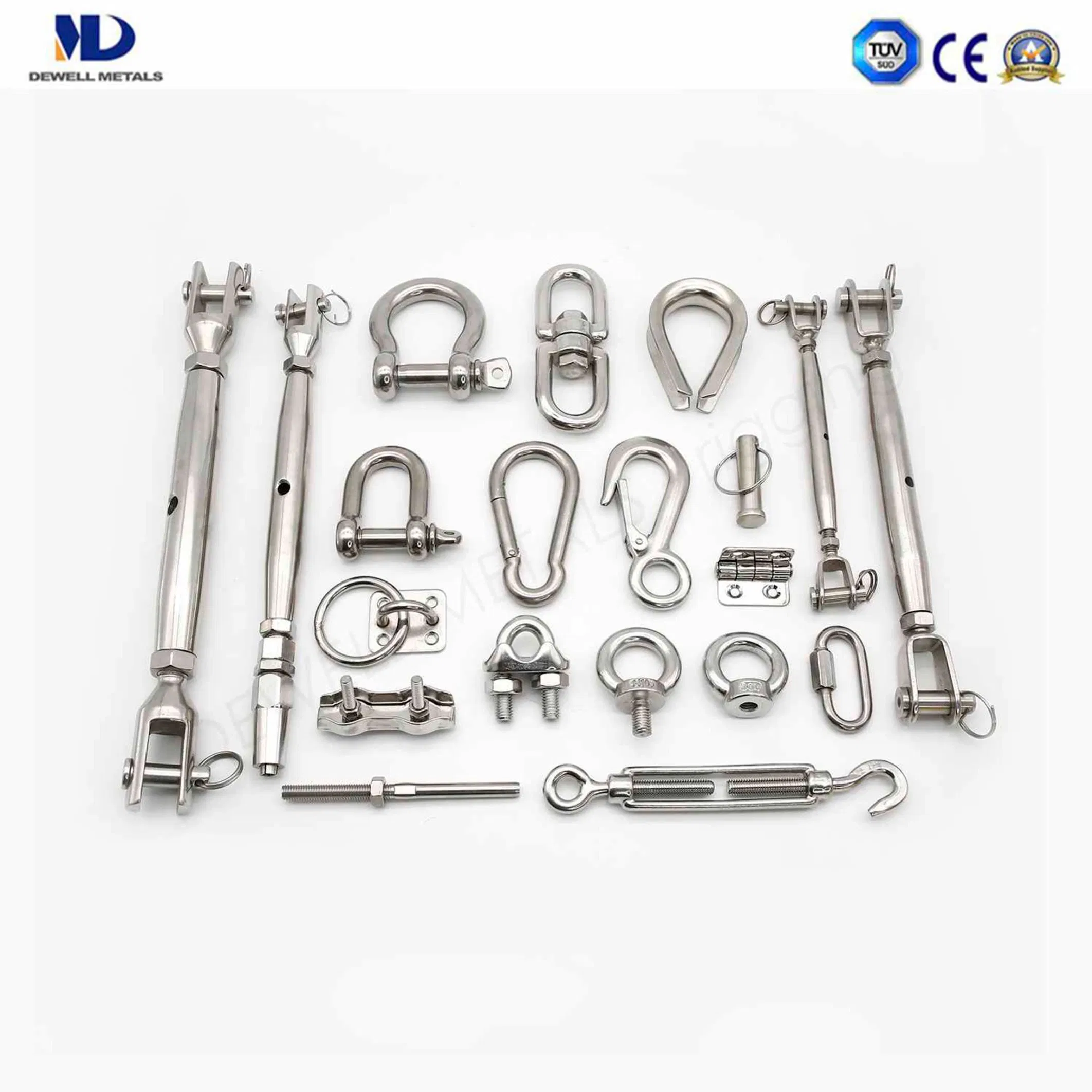 Ropes Holder and Accessories AISI316 or AISI304 Inox Connection Turnbuckles