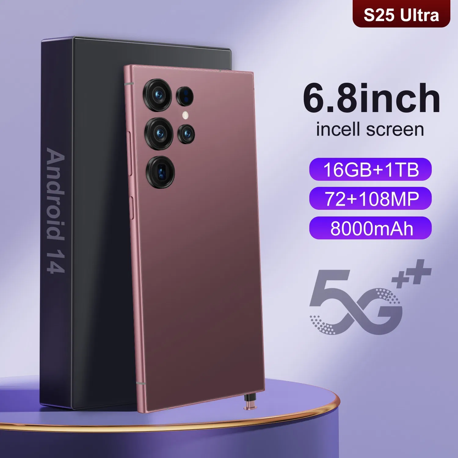 Смартфон S25 Ultra 6.8 дюйма, 22+2 ТБ, 5G