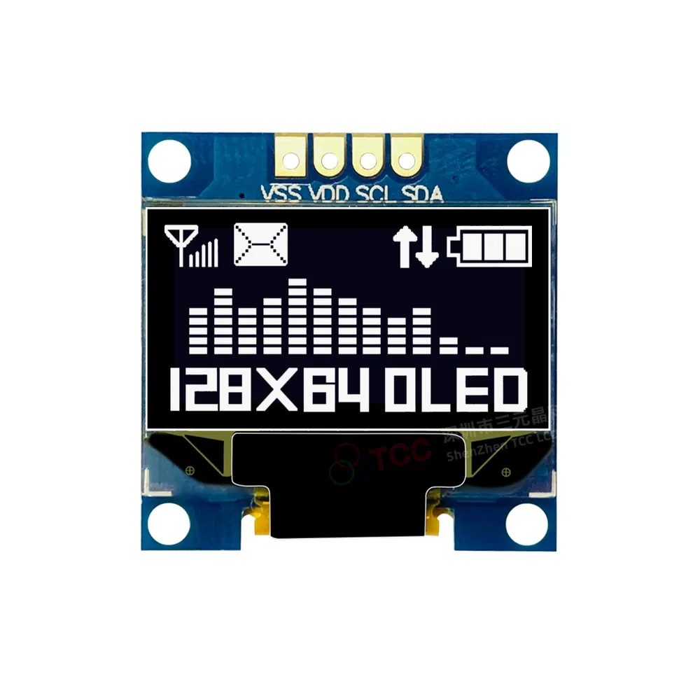OLED-дисплей 0.96 дюйма 128x64 с драйвером SSD1306