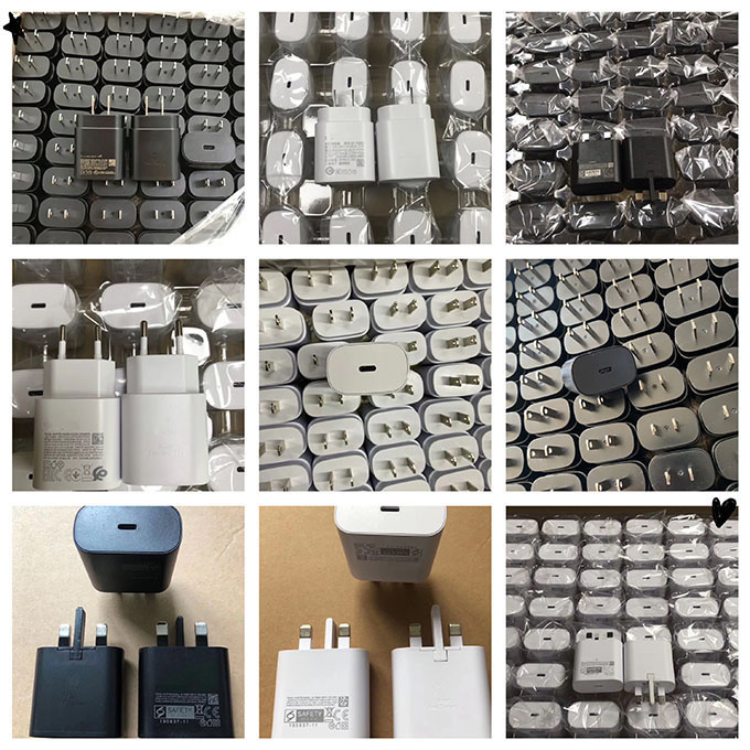 Fast Charging Pd 25W 45W Super Fast Type C Cell Phone Charger for Samsung S21 Plus S22 Note20 Ep-Ta800 Ep-Ta845 USB-C Power Adapter Travel Wall Charger EU Us UK