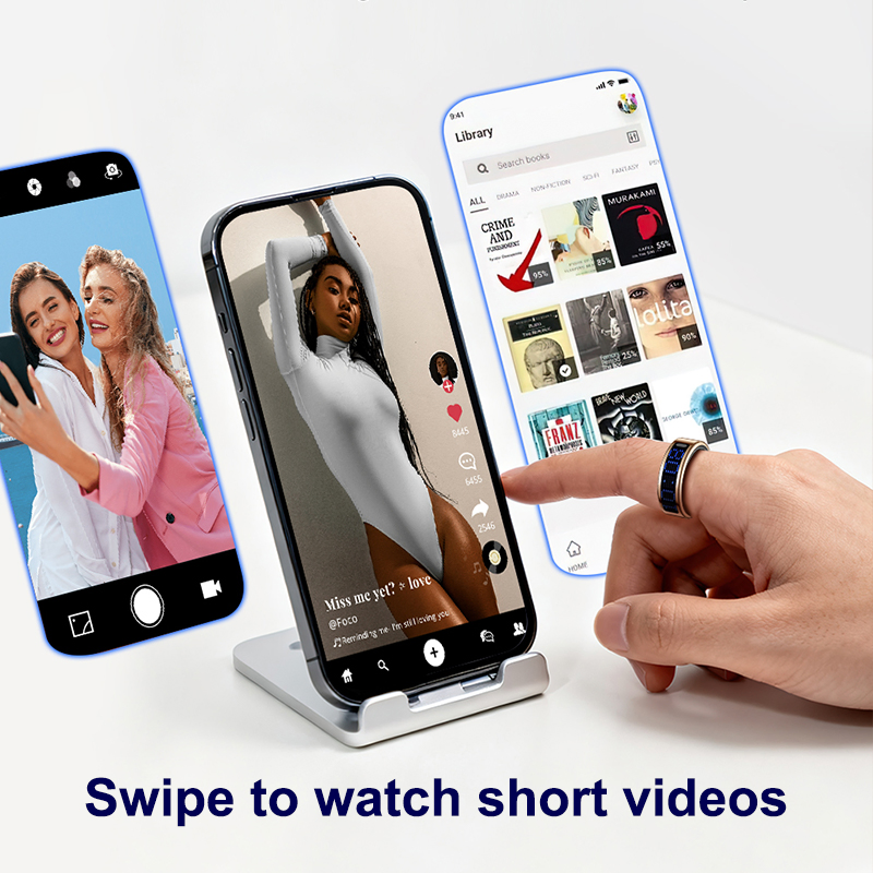 Умное кольцо для здоровья с сенсорным экраном