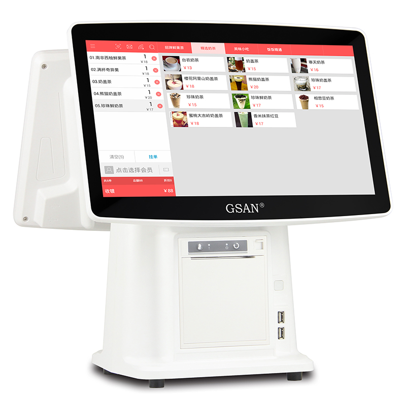 Support Customization 15.6 Inch Double Screens POS System