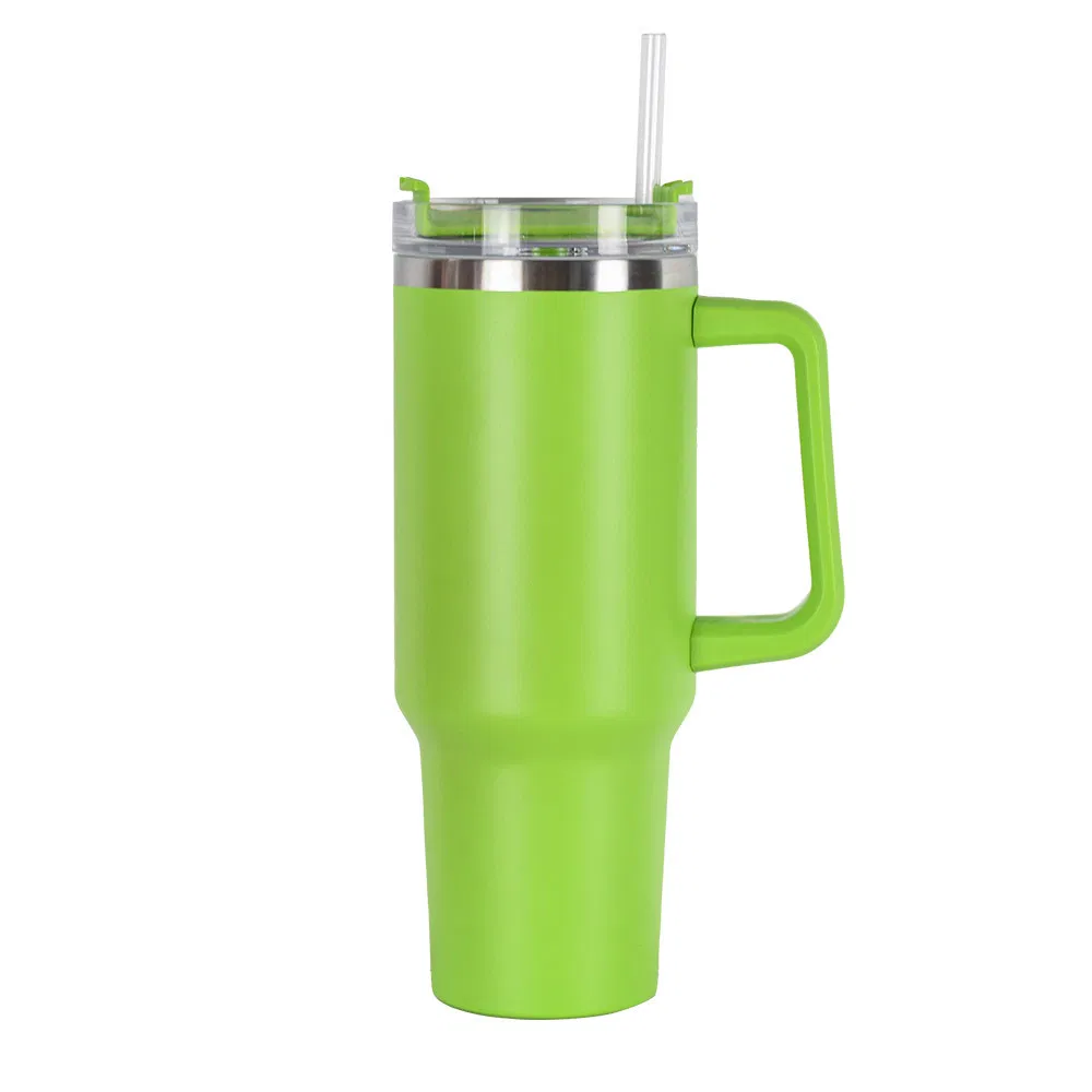 Hot Sales 40oz Coffee Mugs with Handle and Straw Lid