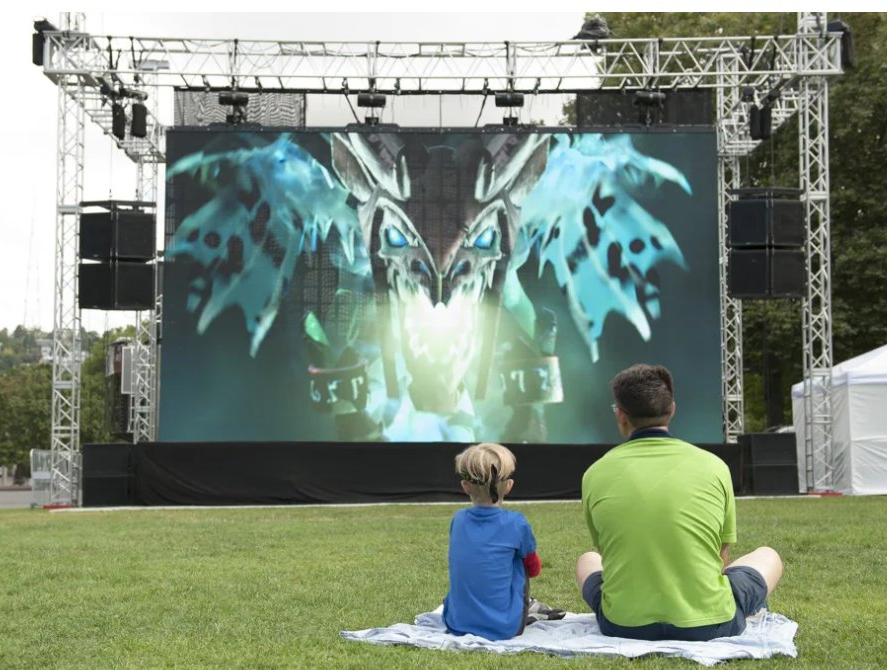 Waterproof P3.91 Outdoor Rental Advertising LED Video Wall