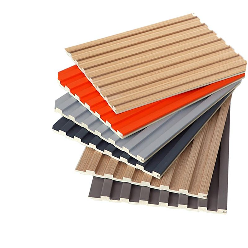 Warehouse Wall Panel Easy to Install WPC Cladding Panel WPC Decor Realistic Wood Grain for Construction