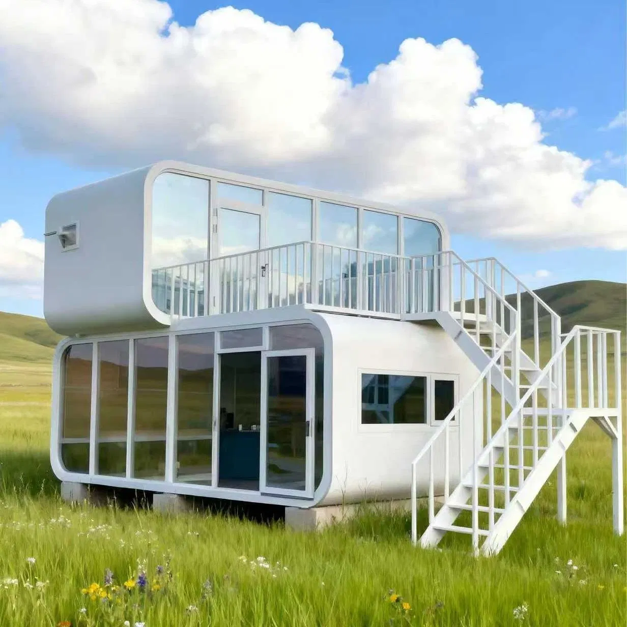 Quick Delivery Prefab Living Apple Cabin House
