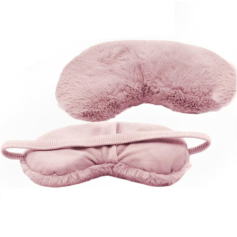 Plush Eye Mask Soft Sleeping Blindfold Eye Cover Comfortable Furry Faux Fur Sleeping Mask