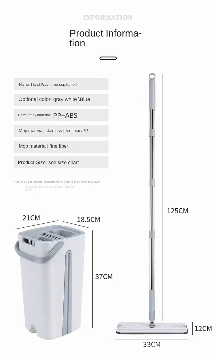 Wholesale Easy Wash Cleaning Mop with Long Handle Bucket Mop