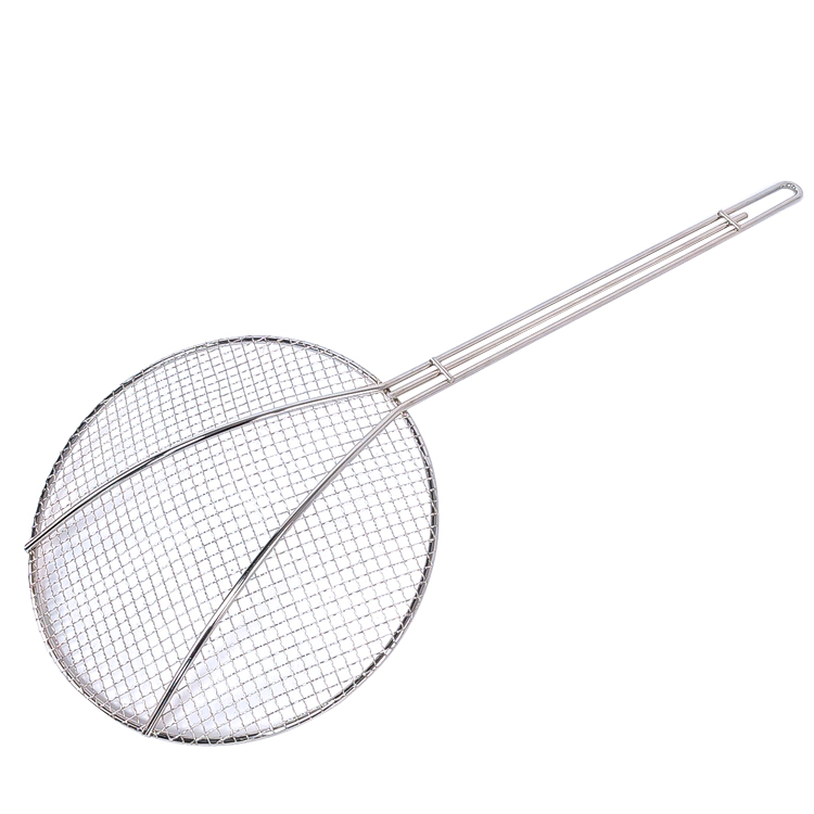 9" Restaurant Kitchen Cooking Utensil Food Ladle French Fries Strainer Frying Skimmer