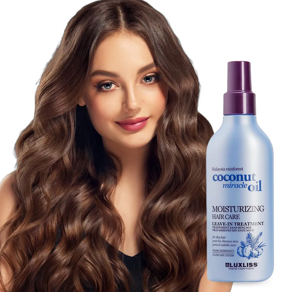 Luxliss Coconut Oil Repair Damaged Moisturizing Hair Care Leave-in Hair Treatment Spray