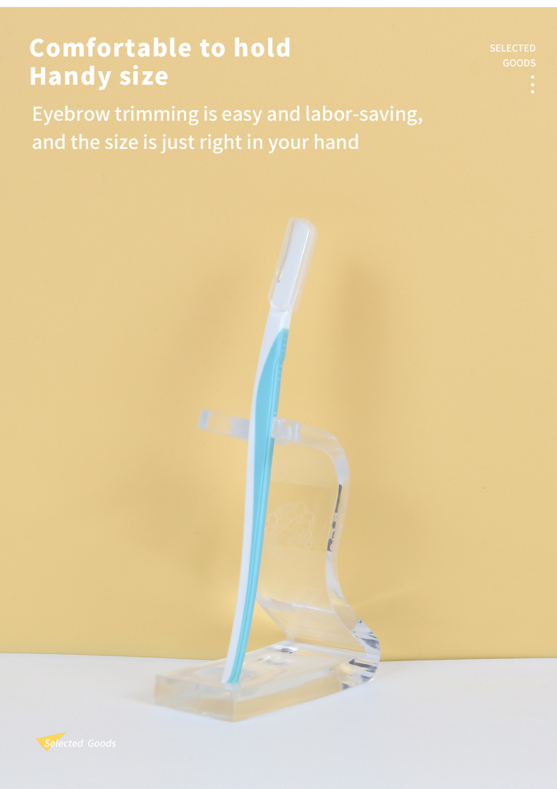 Premium Safe Eyebrow Trimmer with Comfortable Non-Slip Grip