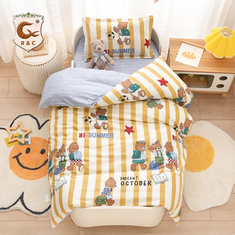 Customized Digital Printing Cotton Kids Bedding Set Wholesale