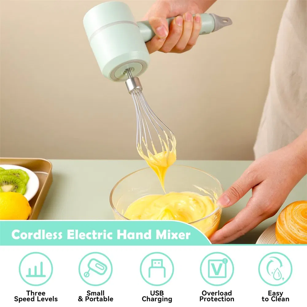 Multifunctional Kitchen Electric Food Processor, Hand Mixer Blender for Baking, Cooking and Food Preparation