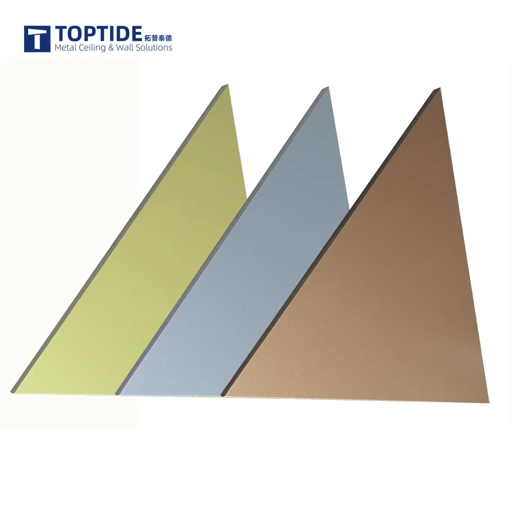 Customized Triangle Shape Aluminum Solid Wall Panel for Public Building Project