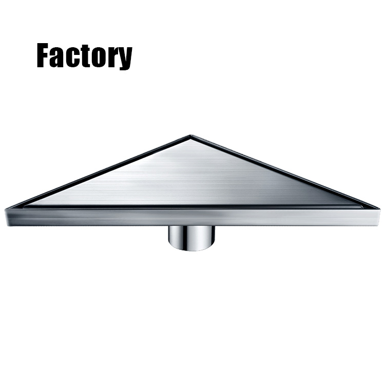 Треугольный слив для душа из нержавеющей стали