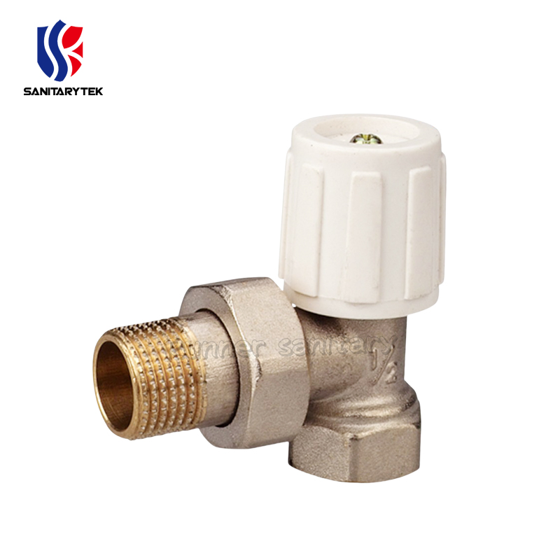 Manual Radiator Valve DN10 Angle Valve for Iron Pipe