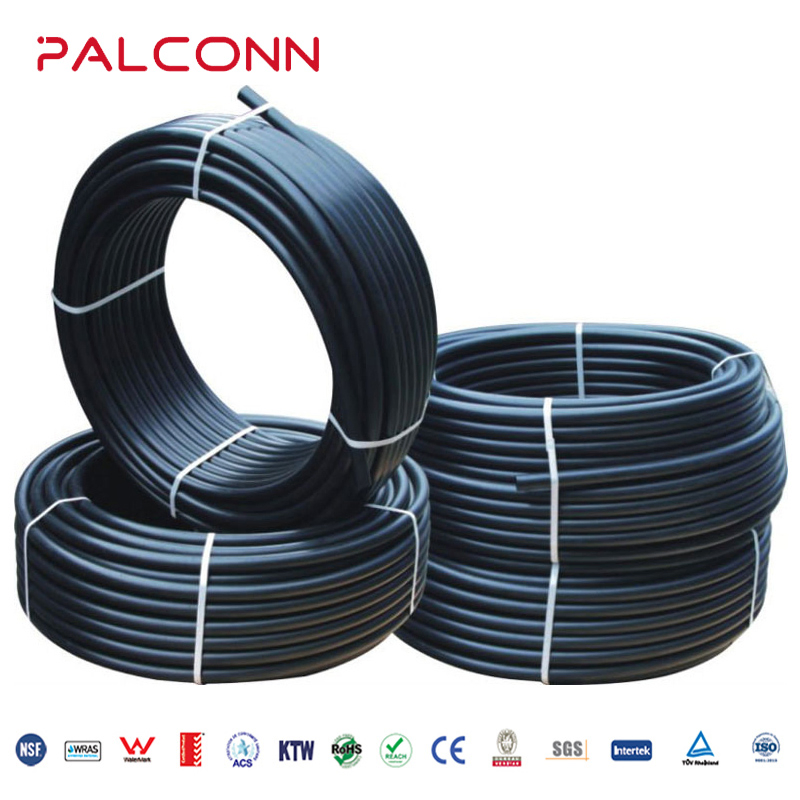 China Manufacturer Palconn 125*6.0mm SDR21 Water Supply Black HDPE Pipes and Fittings