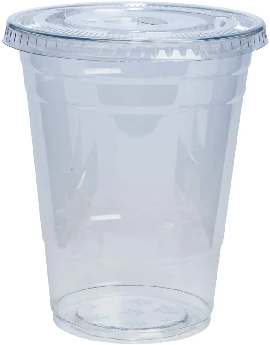 16 Oz Commercial Pet Disposable Plastic Cup with Flat Lids for Friar John Corr Fulstrength Garnheath George Dickel