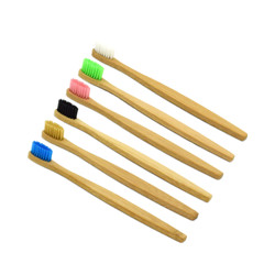 Natural Recyclable BPA Free Bamboo Wooden Toothbrush with Soft Bristles