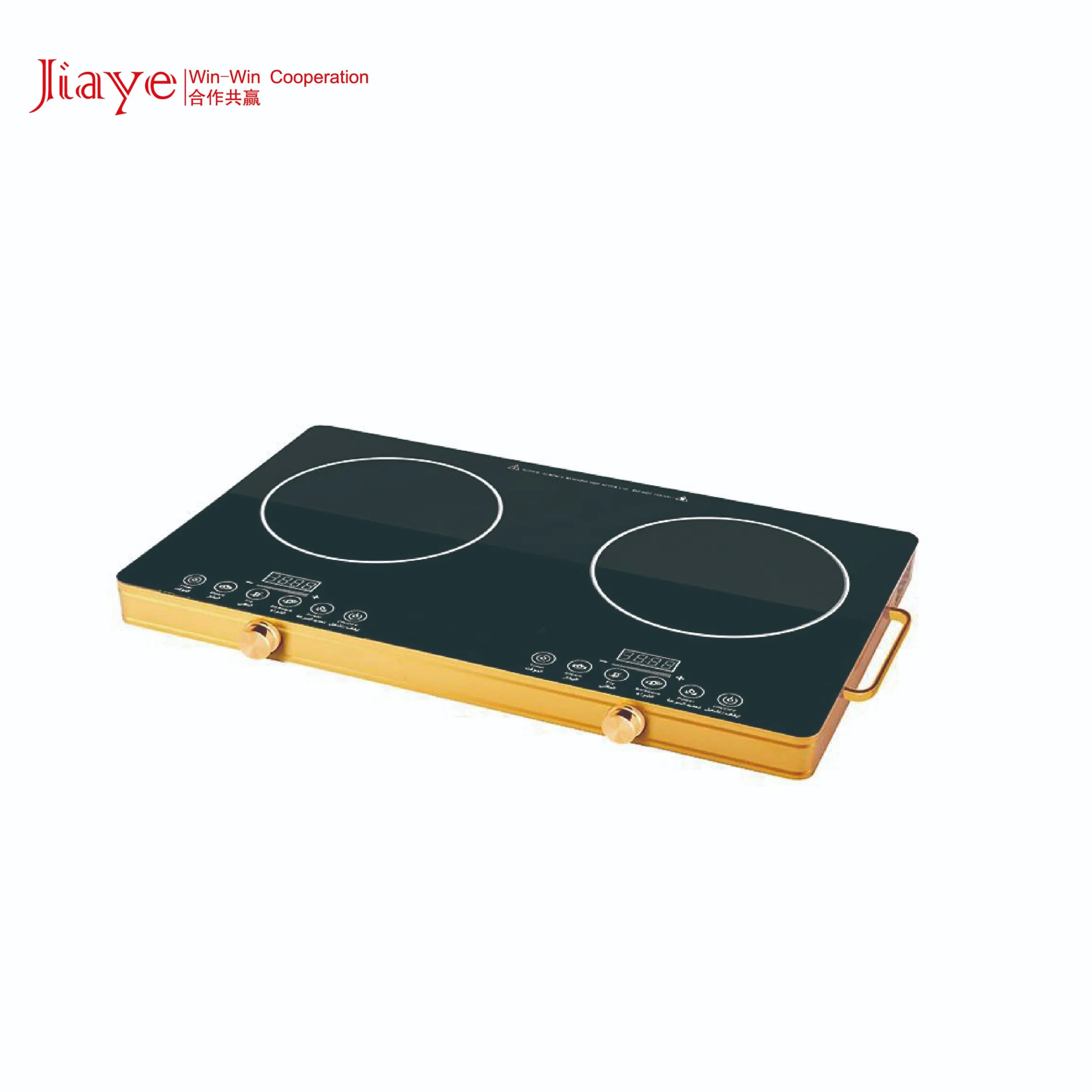 Wholesale Crystal Glass Panel 2 Burner Table Infrared Cooker