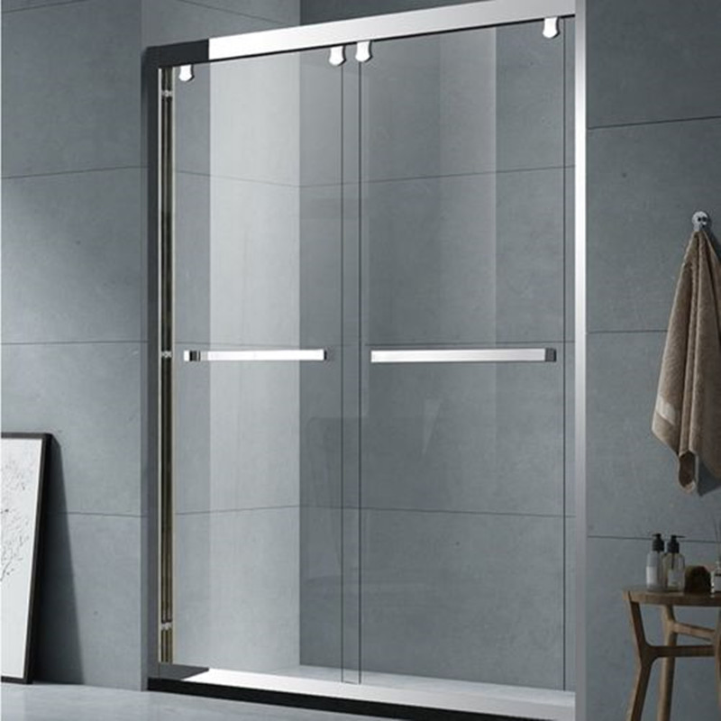 Shower Screen Stainless Steel Frame Tempered Glass