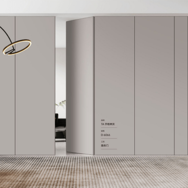 Low Price Wood Plastic Composite Majoys Customized Size Fireproof Interior WPC Hidden Door