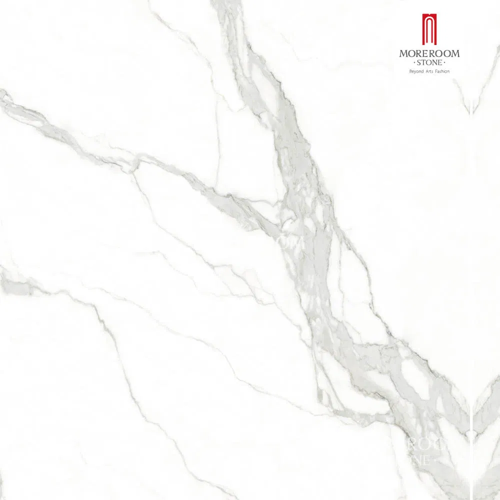 Porcelain Slab Calacatte Venato Marble Look Tiles for Luxury Kitchen Countertops Decoration