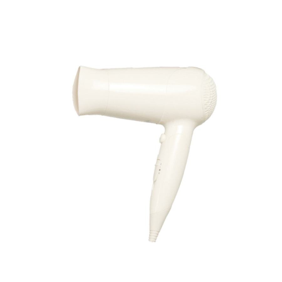 Compact Hotel Guest Room Hair Dryer with Folding Design