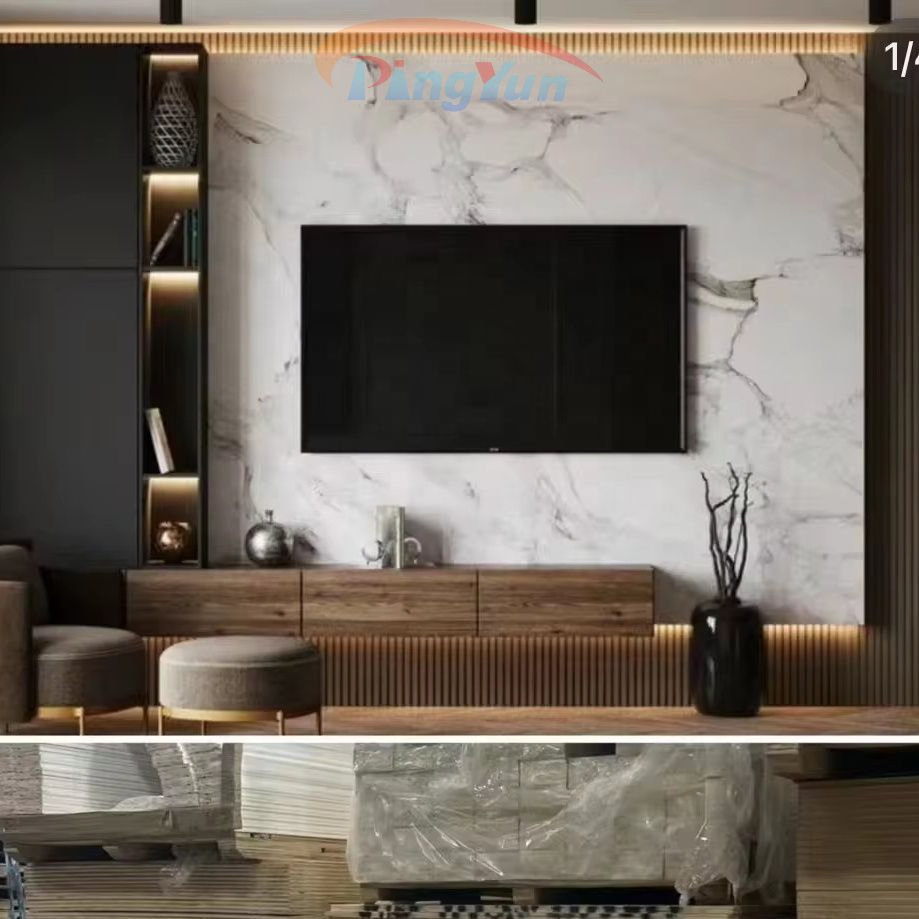 UV High Gloss Marble Wall Panel Sheet PVC Marble-Wall-Panel UV Marble Sheet