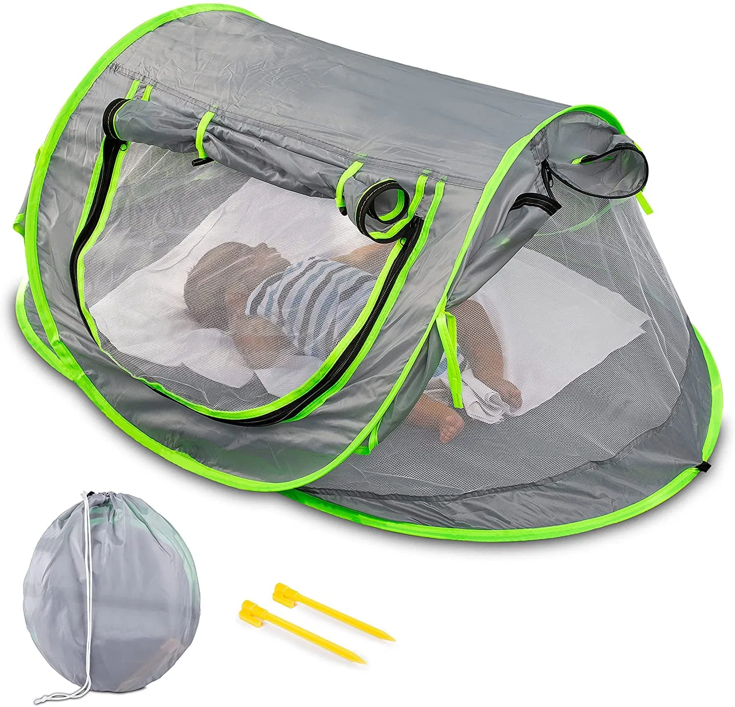 Portable Baby Kids Beach Tent Sunshade Foldable Travel Tent Camping Mosquito Net